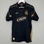 Shop 2003/04 CELTIC LARSSON #7 AWAY SHIRT (M) UMBRO, classic football shirts, vintage football shirts & retro soccer jerseys at Cult Kits