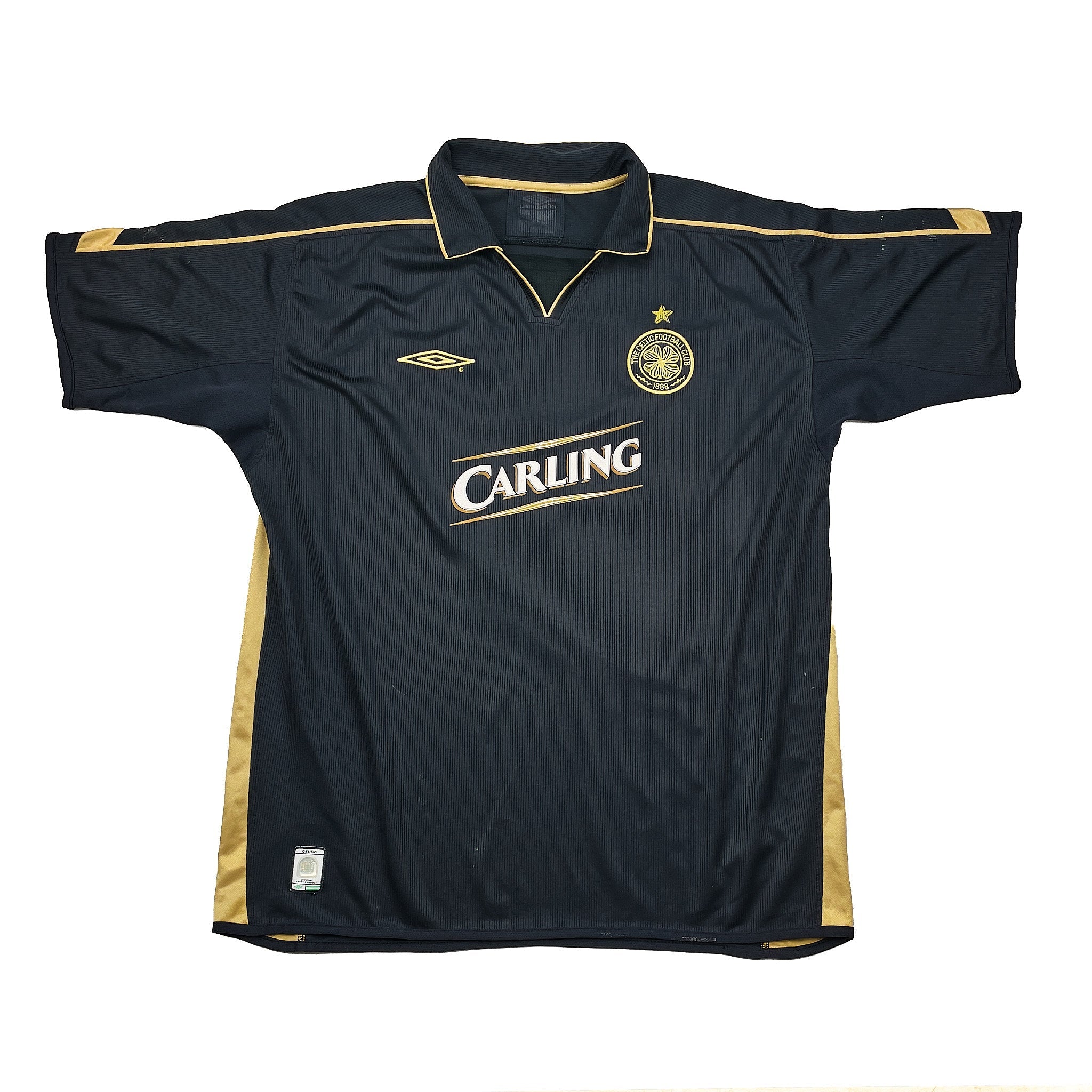 Buy 2003/04 CELTIC LARSSON 7 AWAY SHIRT (XL) UMBRO ~ Free worldwide shipping available ~ Authentic Vintage Football Shirts from Cult Kits