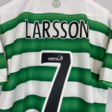 Shop 2003/04 CELTIC LARSSON #7 HOME SHIRT (L) UMBRO, classic football shirts, vintage football shirts & retro soccer jerseys at Cult Kits