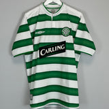 Shop 2003/04 CELTIC LARSSON #7 HOME SHIRT (L) UMBRO, classic football shirts, vintage football shirts & retro soccer jerseys at Cult Kits
