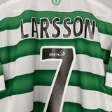 Shop 2003/04 CELTIC LARSSON #7 HOME SHIRT (XL) UMBRO, classic football shirts, vintage football shirts & retro soccer jerseys at Cult Kits