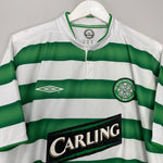 Shop 2003/04 CELTIC LARSSON #7 HOME SHIRT (XL) UMBRO, classic football shirts, vintage football shirts & retro soccer jerseys at Cult Kits