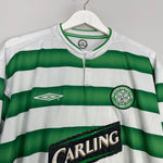 Shop 2003/04 CELTIC L/S HOME SHIRT (XL) UMBRO, classic football shirts, vintage football shirts & retro soccer jerseys at Cult Kits