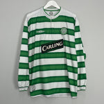 Shop 2003/04 CELTIC L/S HOME SHIRT (XL) UMBRO, classic football shirts, vintage football shirts & retro soccer jerseys at Cult Kits