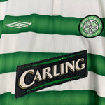 Shop 2003/04 CELTIC L/S HOME SHIRT (XL) UMBRO, classic football shirts, vintage football shirts & retro soccer jerseys at Cult Kits