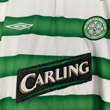 Shop 2003/04 CELTIC L/S HOME SHIRT (XL) UMBRO, classic football shirts, vintage football shirts & retro soccer jerseys at Cult Kits
