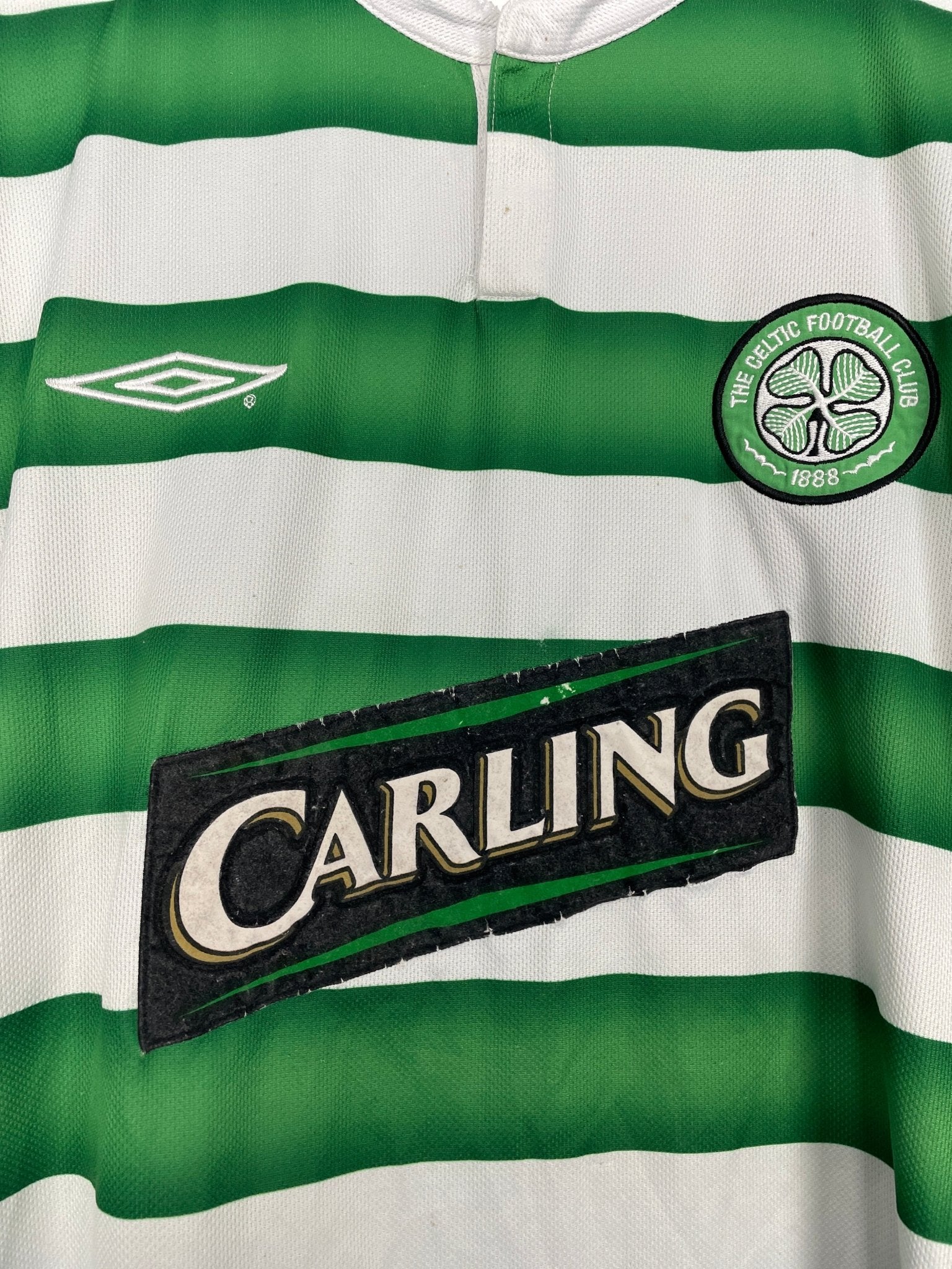 Shop 2003/04 CELTIC L/S HOME SHIRT (XL) UMBRO, classic football shirts, vintage football shirts & retro soccer jerseys at Cult Kits