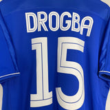 Shop 2003/04 CHELSEA DROGBA #15 HOME SHIRT (L) UMBRO, classic football shirts, vintage football shirts & retro soccer jerseys at Cult Kits