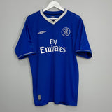 Shop 2003/04 CHELSEA DROGBA #15 HOME SHIRT (L) UMBRO, classic football shirts, vintage football shirts & retro soccer jerseys at Cult Kits