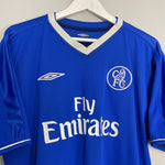 Shop 2003/04 CHELSEA DROGBA #15 HOME SHIRT (L) UMBRO, classic football shirts, vintage football shirts & retro soccer jerseys at Cult Kits