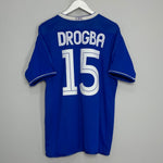 Shop 2003/04 CHELSEA DROGBA #15 HOME SHIRT (L) UMBRO, classic football shirts, vintage football shirts & retro soccer jerseys at Cult Kits