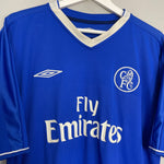 Shop 2003/04 CHELSEA DROGBA #15 HOME SHIRT (XL) UMBRO, classic football shirts, vintage football shirts & retro soccer jerseys at Cult Kits