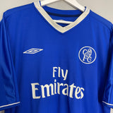 Shop 2003/04 CHELSEA DROGBA #15 HOME SHIRT (XL) UMBRO, classic football shirts, vintage football shirts & retro soccer jerseys at Cult Kits