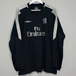 Shop 2003/04 CHELSEA DROGBA #15 L/S THIRD SHIRT (XXL) UMBRO, classic football shirts, vintage football shirts & retro soccer jerseys at Cult Kits