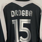 Shop 2003/04 CHELSEA DROGBA #15 L/S THIRD SHIRT (XXL) UMBRO, classic football shirts, vintage football shirts & retro soccer jerseys at Cult Kits