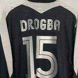 Shop 2003/04 CHELSEA DROGBA #15 L/S THIRD SHIRT (XXL) UMBRO, classic football shirts, vintage football shirts & retro soccer jerseys at Cult Kits