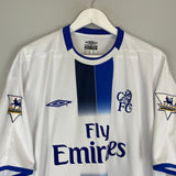 Shop 2003/04 CHELSEA MUTU #7 AWAY SHIRT (XXL) UMBRO, classic football shirts, vintage football shirts & retro soccer jerseys at Cult Kits