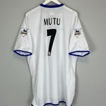 Shop 2003/04 CHELSEA MUTU #7 AWAY SHIRT (XXL) UMBRO, classic football shirts, vintage football shirts & retro soccer jerseys at Cult Kits