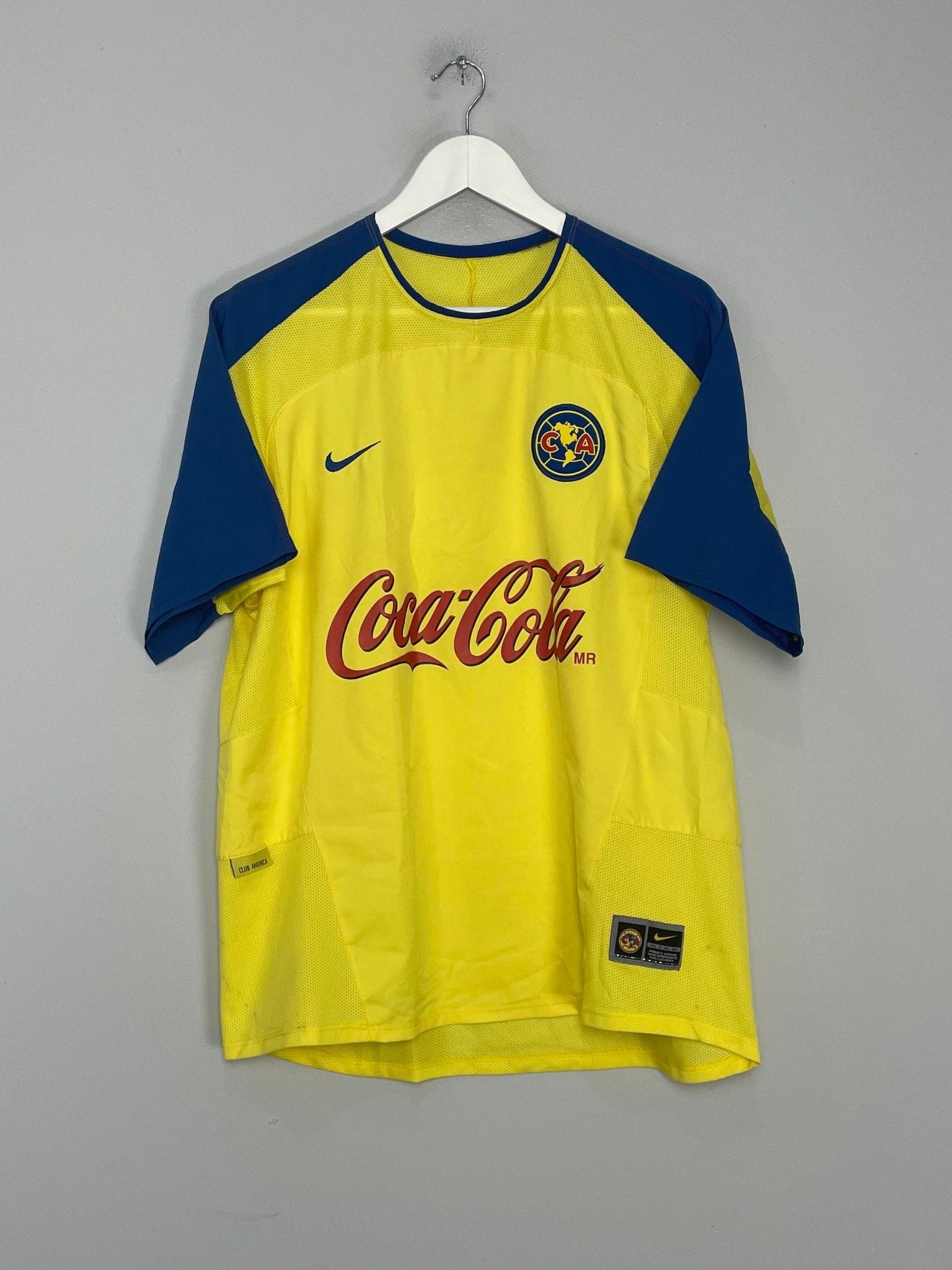 Shop 2003/04 CLUB AMERICA HOME SHIRT (L) NIKE, classic football shirts, vintage football shirts & retro soccer jerseys at Cult Kits