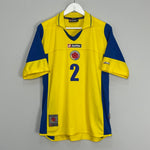 Shop 2003/04 COLOMBIA I.CORDOVA #2 HOME SHIRT (L) LOTTO, classic football shirts, vintage football shirts & retro soccer jerseys at Cult Kits