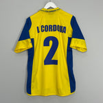 Shop 2003/04 COLOMBIA I.CORDOVA #2 HOME SHIRT (L) LOTTO, classic football shirts, vintage football shirts & retro soccer jerseys at Cult Kits