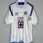 Shop 2003/04 CRUZ AZUL *ANNIVERSARY* AWAY SHIRT (XL) UMBRO, classic football shirts, vintage football shirts & retro soccer jerseys at Cult Kits