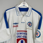 Shop 2003/04 CRUZ AZUL *ANNIVERSARY* AWAY SHIRT (XL) UMBRO, classic football shirts, vintage football shirts & retro soccer jerseys at Cult Kits
