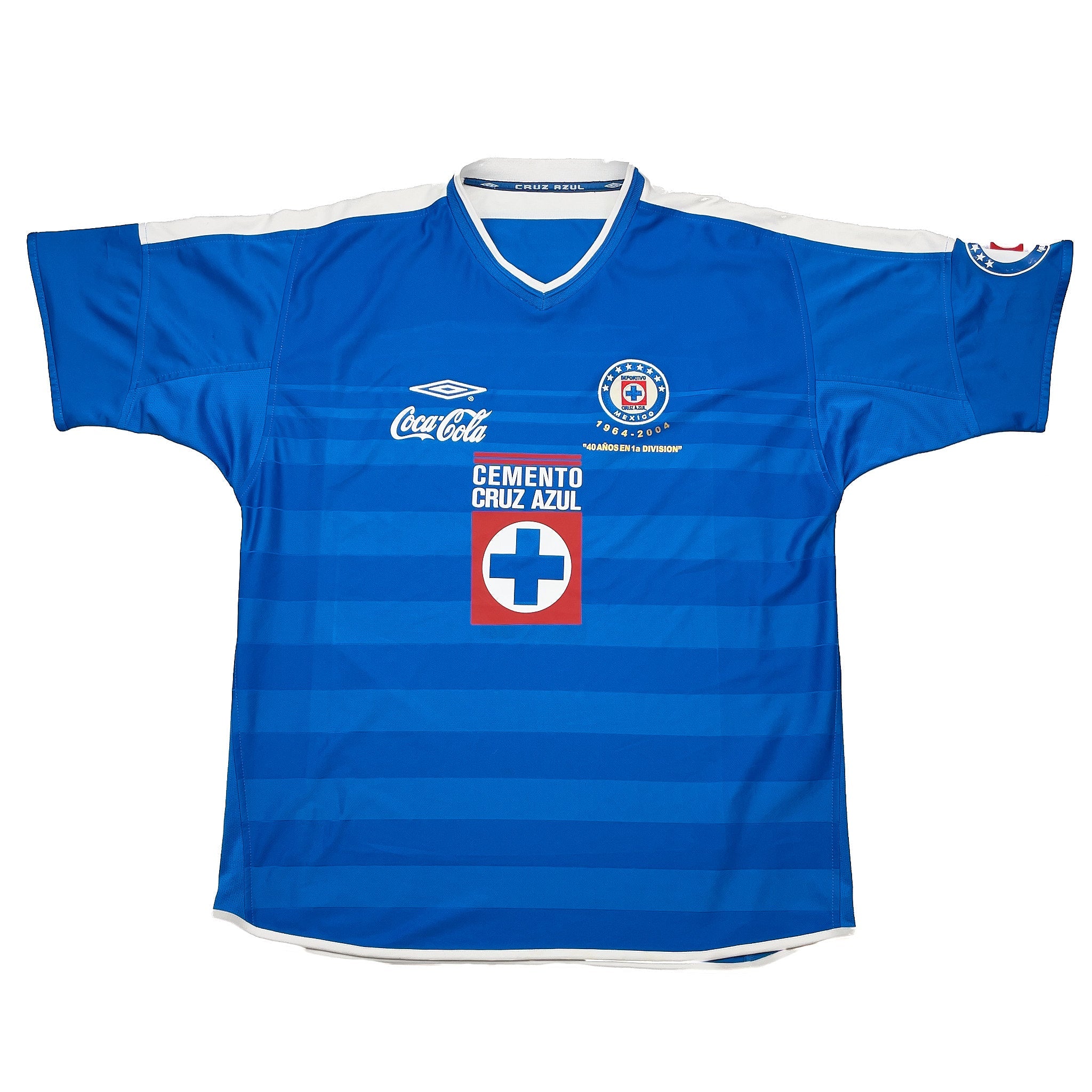 Buy 2003/04 Cruz Azul Home Shirt (XL) Umbro ~ Free worldwide shipping available ~ Authentic Vintage Football Shirts from Cult Kits