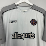 Shop 2003/04 HEARTS AWAY SHIRT (M) REEBOK, classic football shirts, vintage football shirts & retro soccer jerseys at Cult Kits