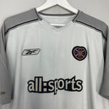 Shop 2003/04 HEARTS AWAY SHIRT (M) REEBOK, classic football shirts, vintage football shirts & retro soccer jerseys at Cult Kits