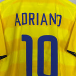 Shop 2003/04 INTER MILAN ADRIANO #10 AWAY SHIRT (L) NIKE, classic football shirts, vintage football shirts & retro soccer jerseys at Cult Kits