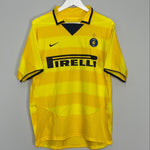 Shop 2003/04 INTER MILAN ADRIANO #10 AWAY SHIRT (M) NIKE, classic football shirts, vintage football shirts & retro soccer jerseys at Cult Kits