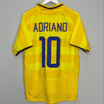 Shop 2003/04 INTER MILAN ADRIANO #10 AWAY SHIRT (M) NIKE, classic football shirts, vintage football shirts & retro soccer jerseys at Cult Kits
