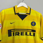 Shop 2003/04 INTER MILAN ADRIANO #10 AWAY SHIRT (M) NIKE, classic football shirts, vintage football shirts & retro soccer jerseys at Cult Kits