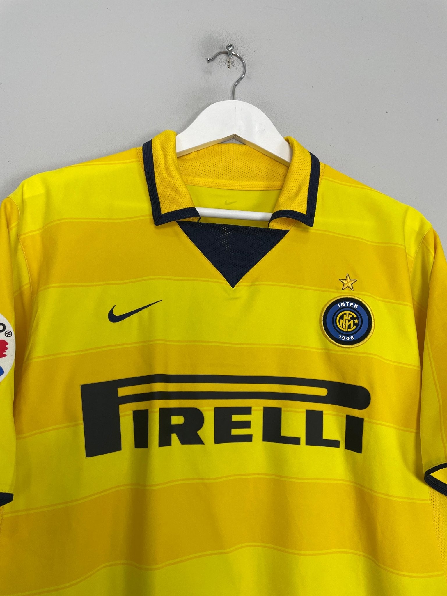 Shop 2003/04 INTER MILAN ADRIANO #10 AWAY SHIRT (M) NIKE, classic football shirts, vintage football shirts & retro soccer jerseys at Cult Kits