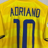 Shop 2003/04 INTER MILAN ADRIANO #10 AWAY SHIRT (M) NIKE, classic football shirts, vintage football shirts & retro soccer jerseys at Cult Kits