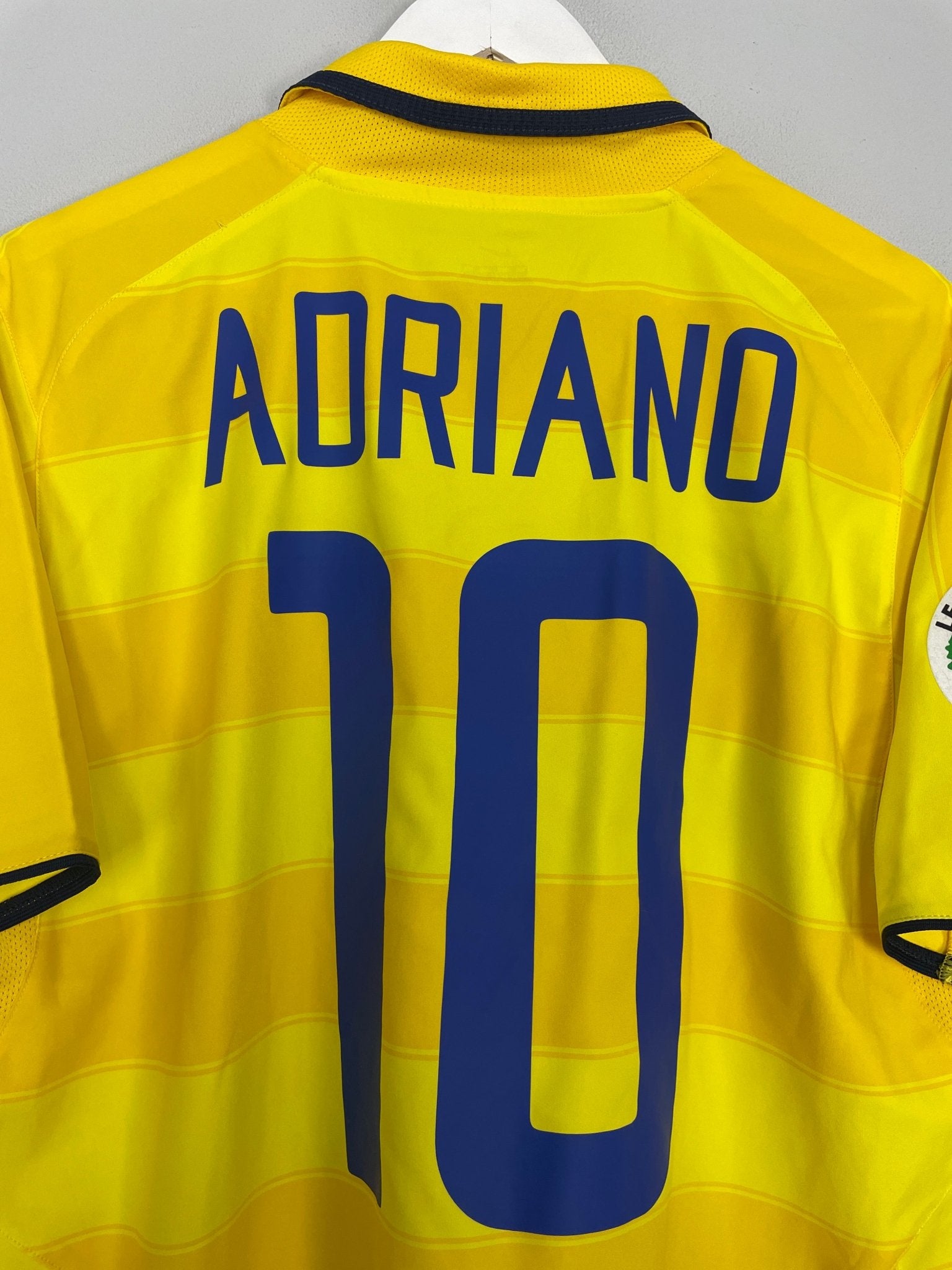 Shop 2003/04 INTER MILAN ADRIANO #10 AWAY SHIRT (M) NIKE, classic football shirts, vintage football shirts & retro soccer jerseys at Cult Kits