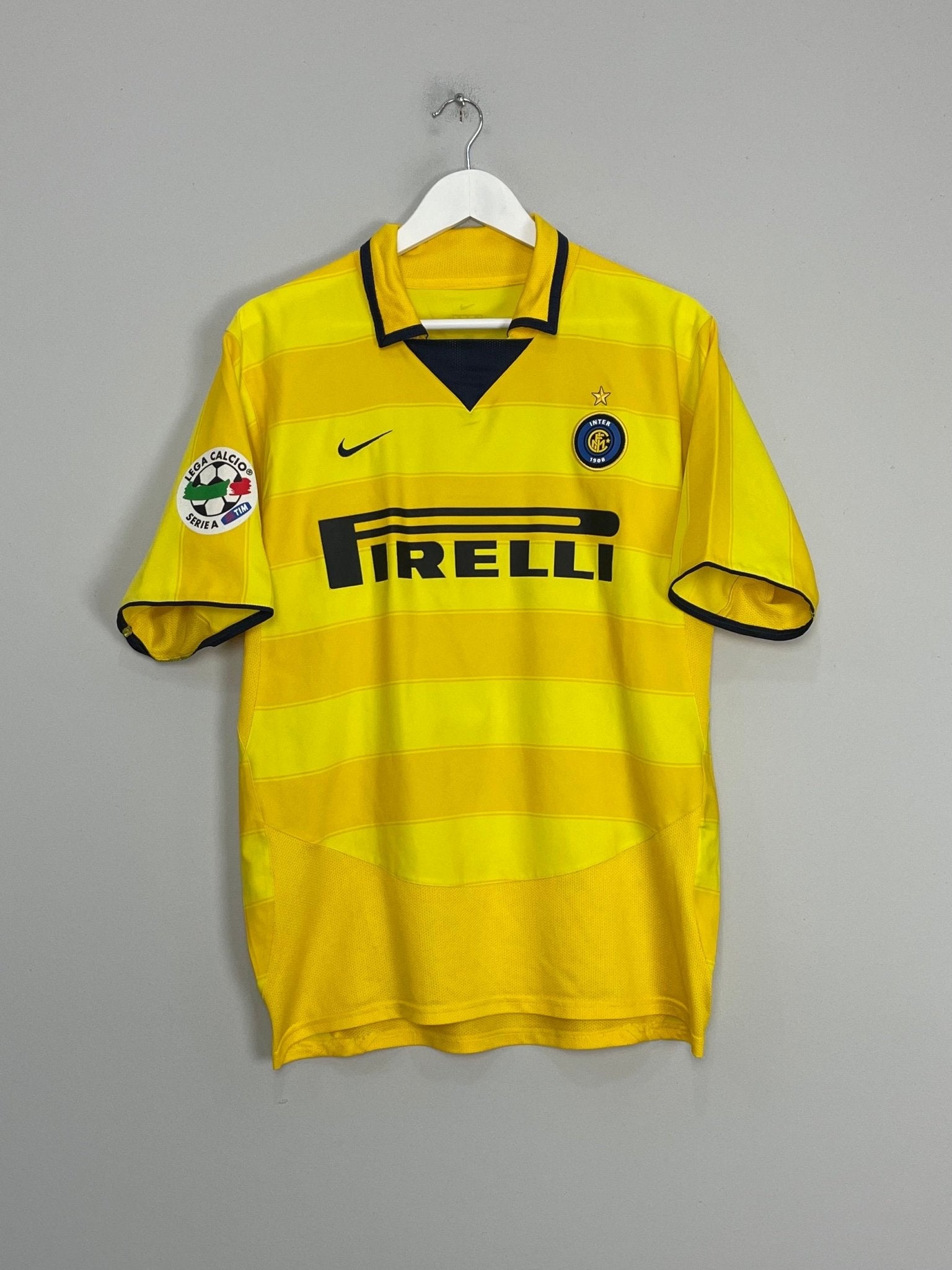Shop 2003/04 INTER MILAN ADRIANO #10 AWAY SHIRT (M) NIKE, classic football shirts, vintage football shirts & retro soccer jerseys at Cult Kits
