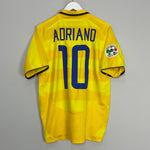 Shop 2003/04 INTER MILAN ADRIANO #10 AWAY SHIRT (M) NIKE, classic football shirts, vintage football shirts & retro soccer jerseys at Cult Kits