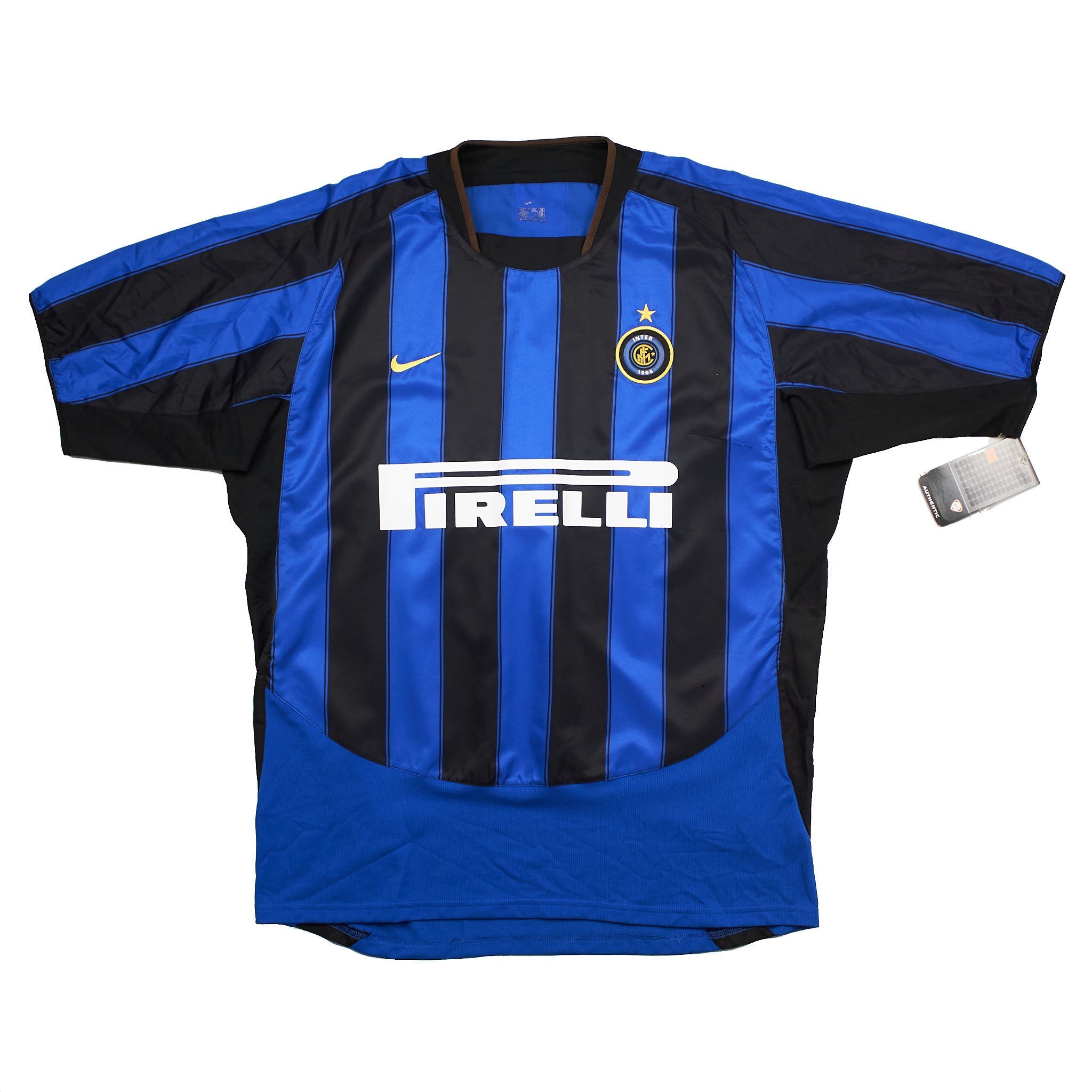 Buy 2003/04 Inter Milan Adriano 10 *BNWT* Home Shirt (XL) Nike ~ Free worldwide shipping ~ Authentic Vintage Football Shirts from Cult Kits