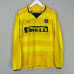 Shop 2003/04 INTER MILAN ADRIANO #10 L/S AWAY SHIRT (S) NIKE, classic football shirts, vintage football shirts & retro soccer jerseys at Cult Kits