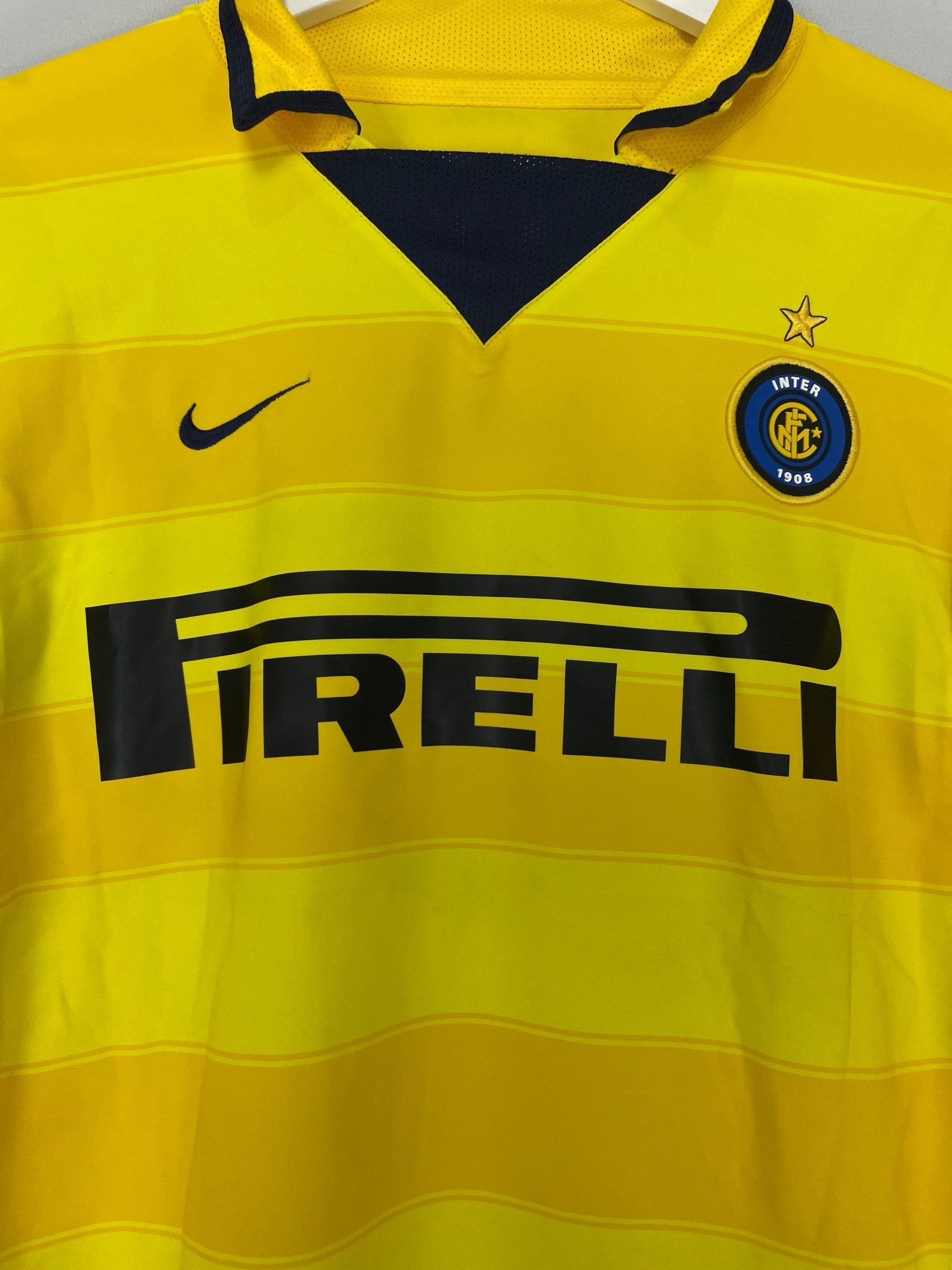 Shop 2003/04 INTER MILAN ADRIANO #10 L/S AWAY SHIRT (S) NIKE, classic football shirts, vintage football shirts & retro soccer jerseys at Cult Kits