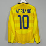 Shop 2003/04 INTER MILAN ADRIANO #10 L/S AWAY SHIRT (S) NIKE, classic football shirts, vintage football shirts & retro soccer jerseys at Cult Kits