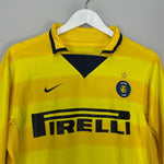 Shop 2003/04 INTER MILAN ADRIANO #10 L/S AWAY SHIRT (S) NIKE, classic football shirts, vintage football shirts & retro soccer jerseys at Cult Kits