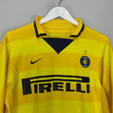 Shop 2003/04 INTER MILAN ADRIANO #10 L/S AWAY SHIRT (S) NIKE, classic football shirts, vintage football shirts & retro soccer jerseys at Cult Kits