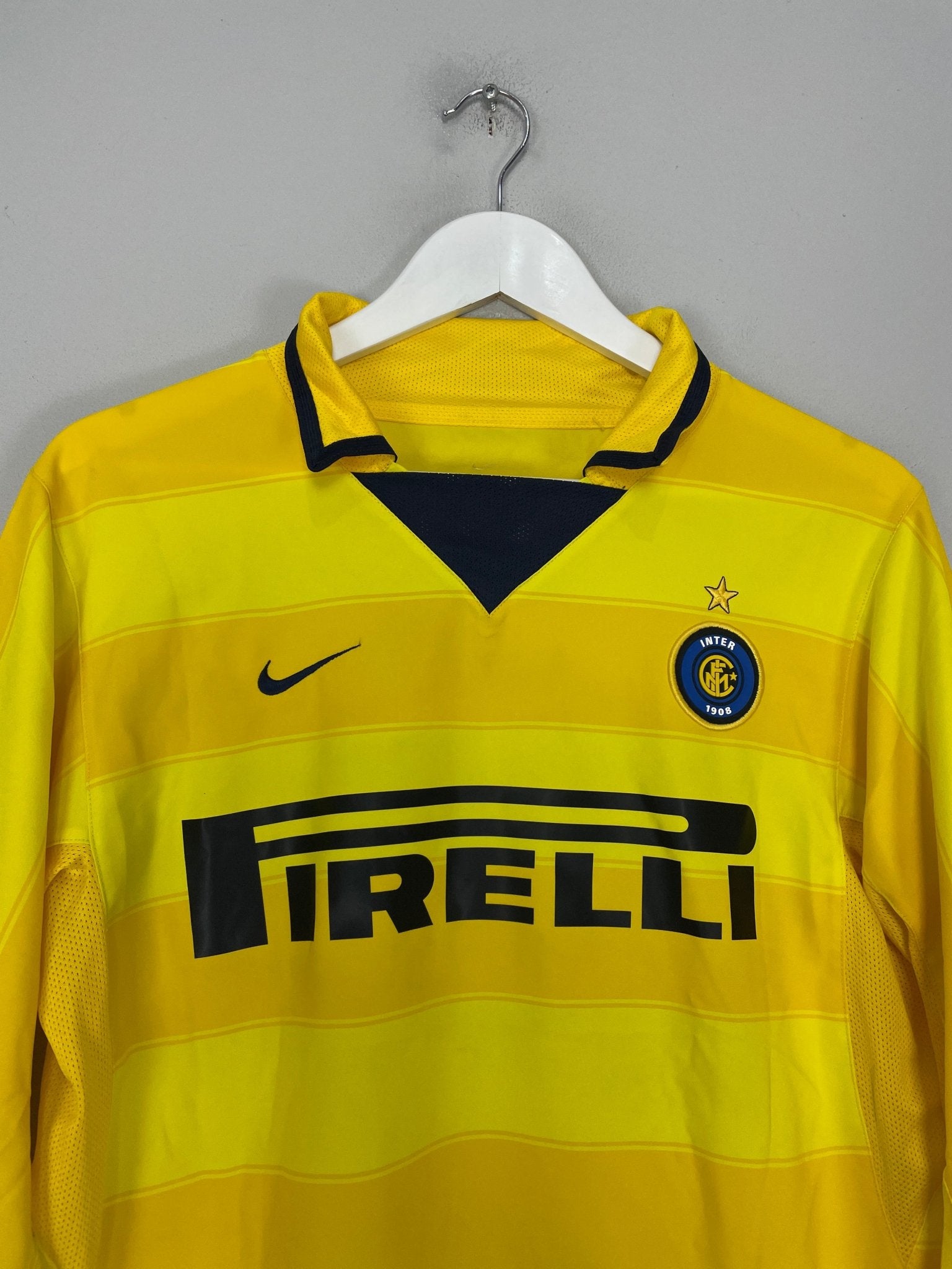 Shop 2003/04 INTER MILAN ADRIANO #10 L/S AWAY SHIRT (S) NIKE, classic football shirts, vintage football shirts & retro soccer jerseys at Cult Kits