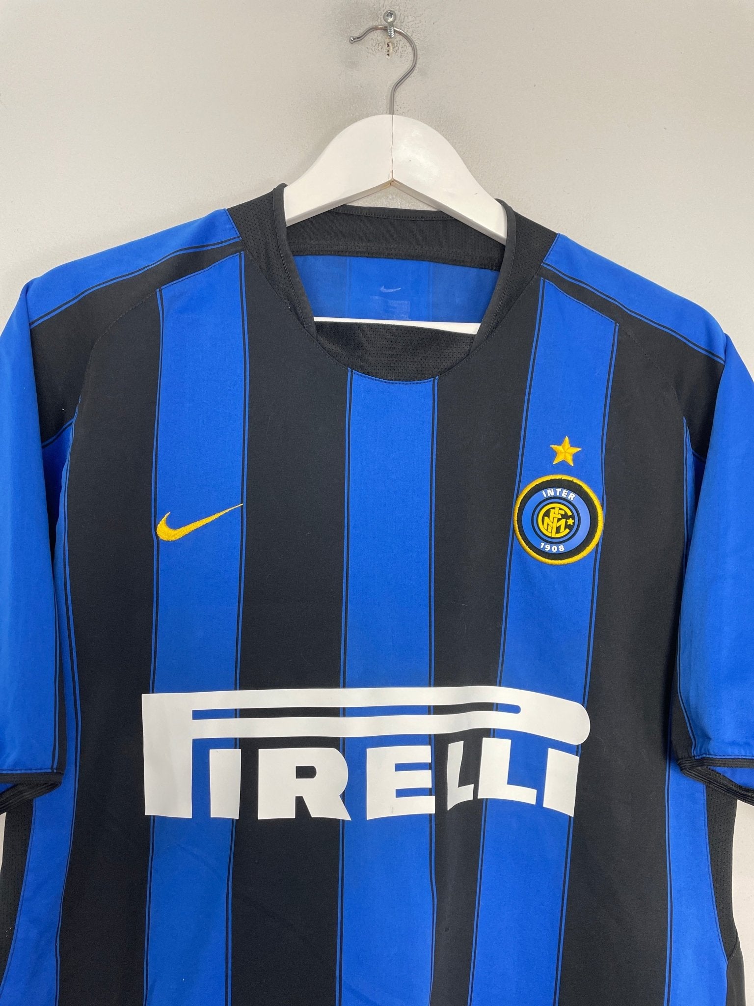 Shop 2003/04 INTER MILAN CRESPO #9 HOME SHIRT (L) NIKE, classic football shirts, vintage football shirts & retro soccer jerseys at Cult Kits