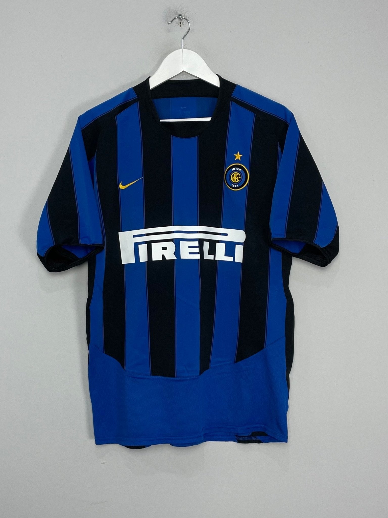 Shop 2003/04 INTER MILAN CRESPO #9 HOME SHIRT (L) NIKE, classic football shirts, vintage football shirts & retro soccer jerseys at Cult Kits