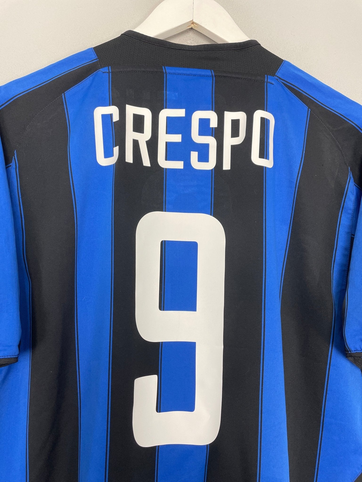 Shop 2003/04 INTER MILAN CRESPO #9 HOME SHIRT (L) NIKE, classic football shirts, vintage football shirts & retro soccer jerseys at Cult Kits