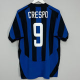 Shop 2003/04 INTER MILAN CRESPO #9 HOME SHIRT (L) NIKE, classic football shirts, vintage football shirts & retro soccer jerseys at Cult Kits